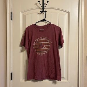 Maroon Marmot Mountain t-shirt